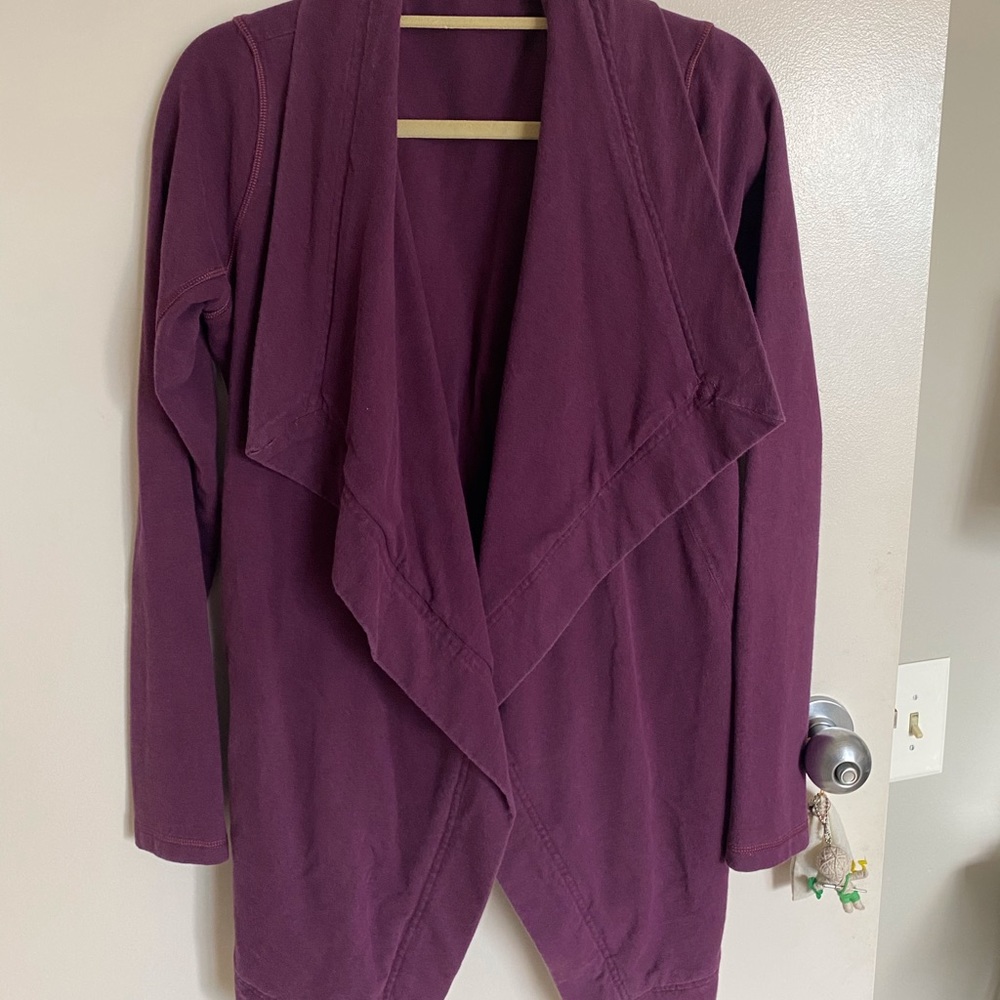 Lululemon Purple Wrap Neck Sweater - Picture 1 of 5